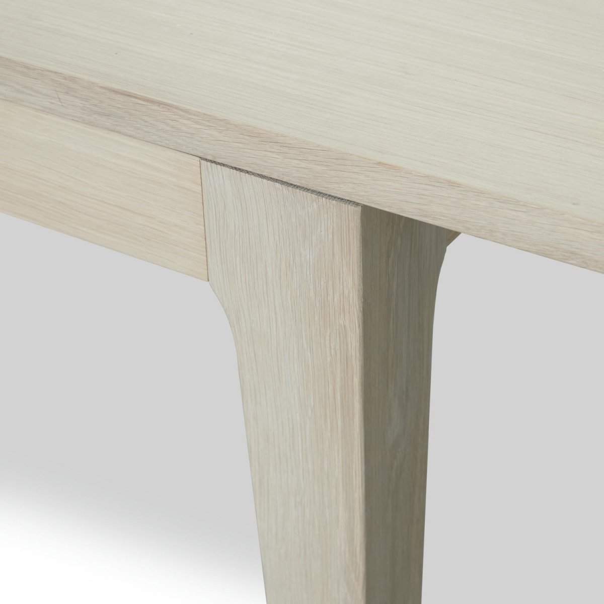 Rechteckiger Esstisch 220x100 cm - Ausziehbar bis 320 cm - Eiche bianco