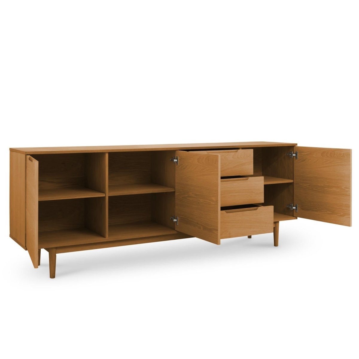 Sideboard mit 3 Türen - 213 cm breit - Wildeiche