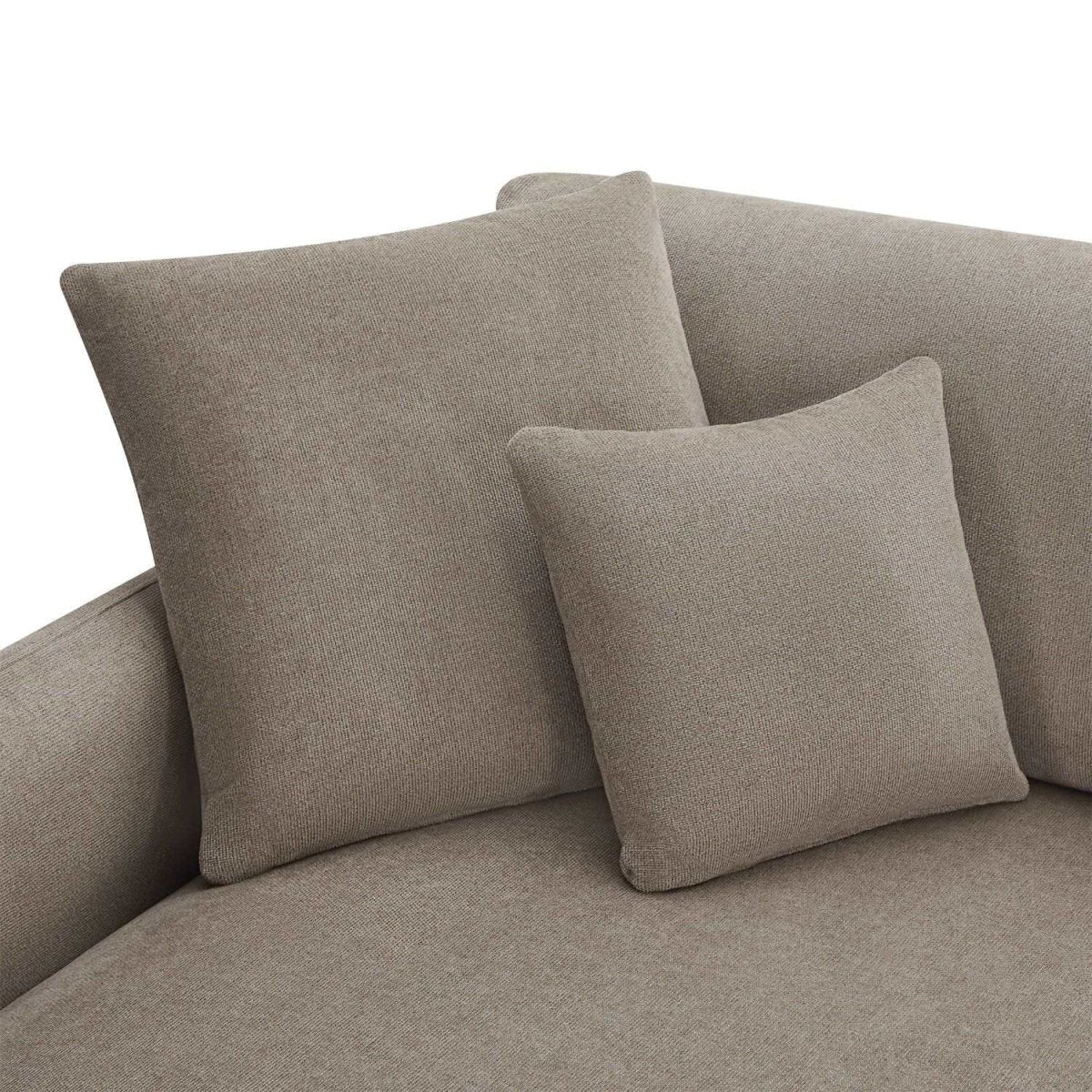 L-Form Ecksofa Links - Stoffbezug Beige