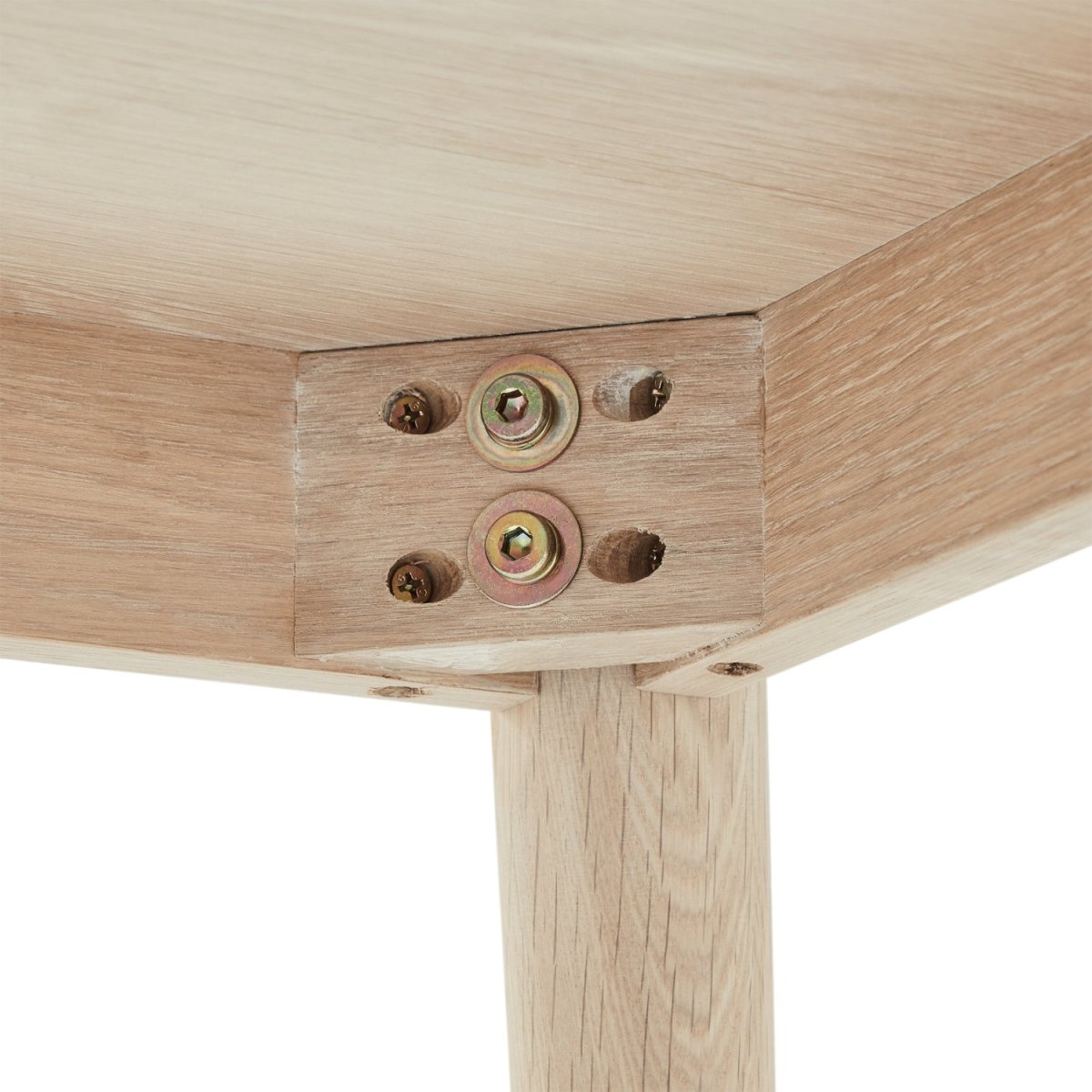 Couchtisch Quadratisch 70x70 cm - Eiche Bianco