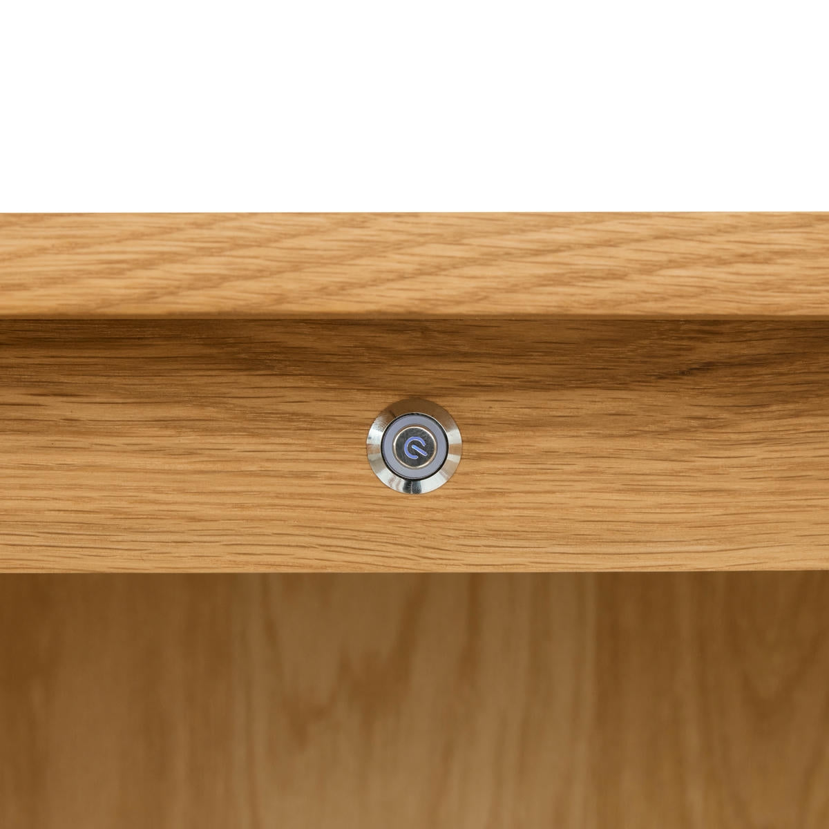 Highboard mit LED-Beleuchtung - 123 cm breit - Wildeiche