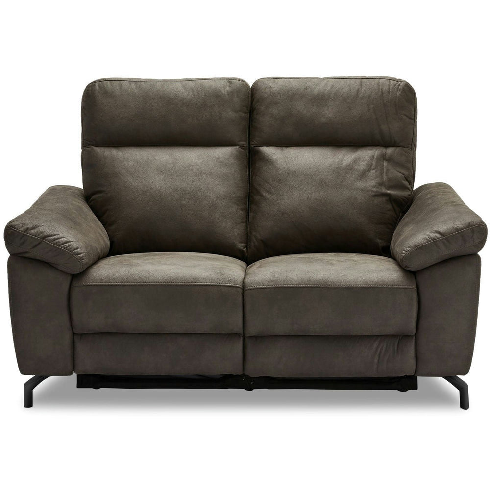 2-Sitzer Sofa - mit Elektrische Relaxfunktion, USB - Stoffbezug Taupe Grau