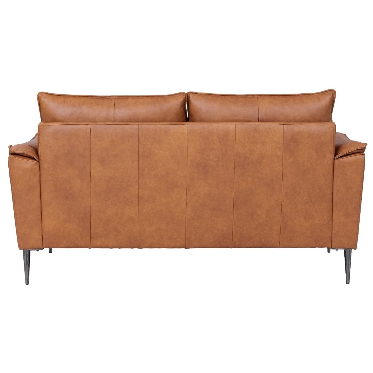 2-Sitzer Ledersofa - Echtleder Cognac Braun