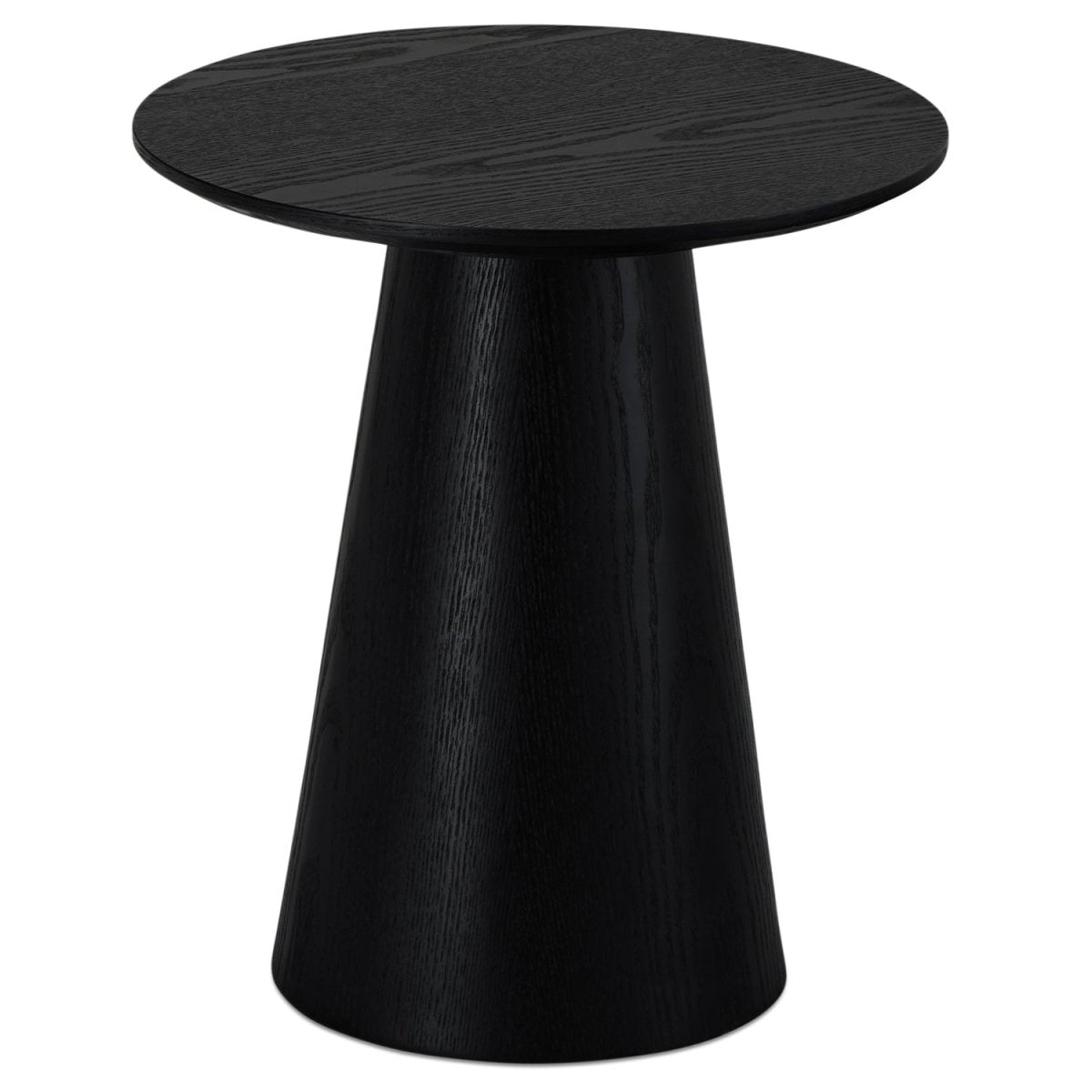 Couchtisch Rund ø45 cm - Eiche Schwarz