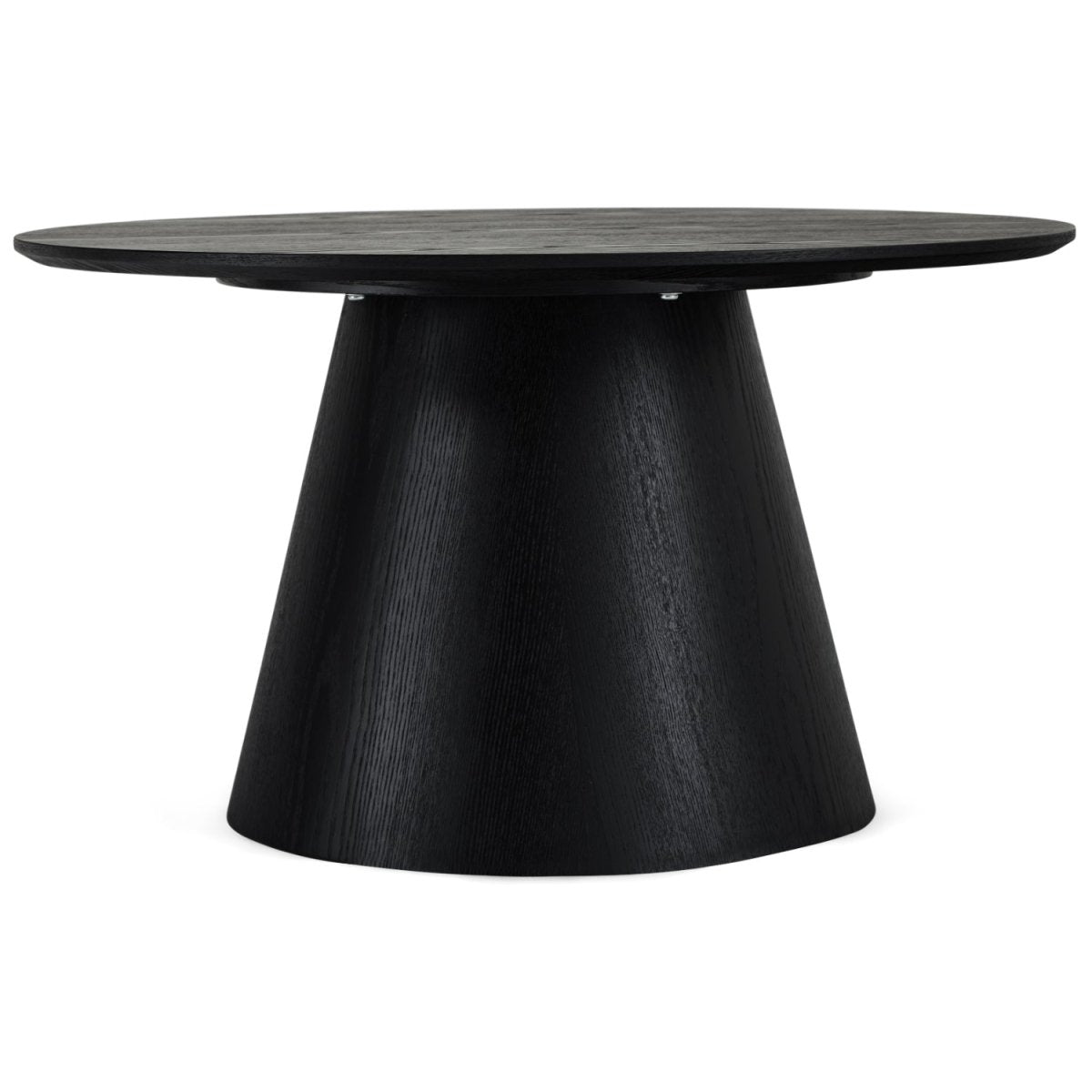 Couchtisch Rund ø80 cm - Eiche Schwarz