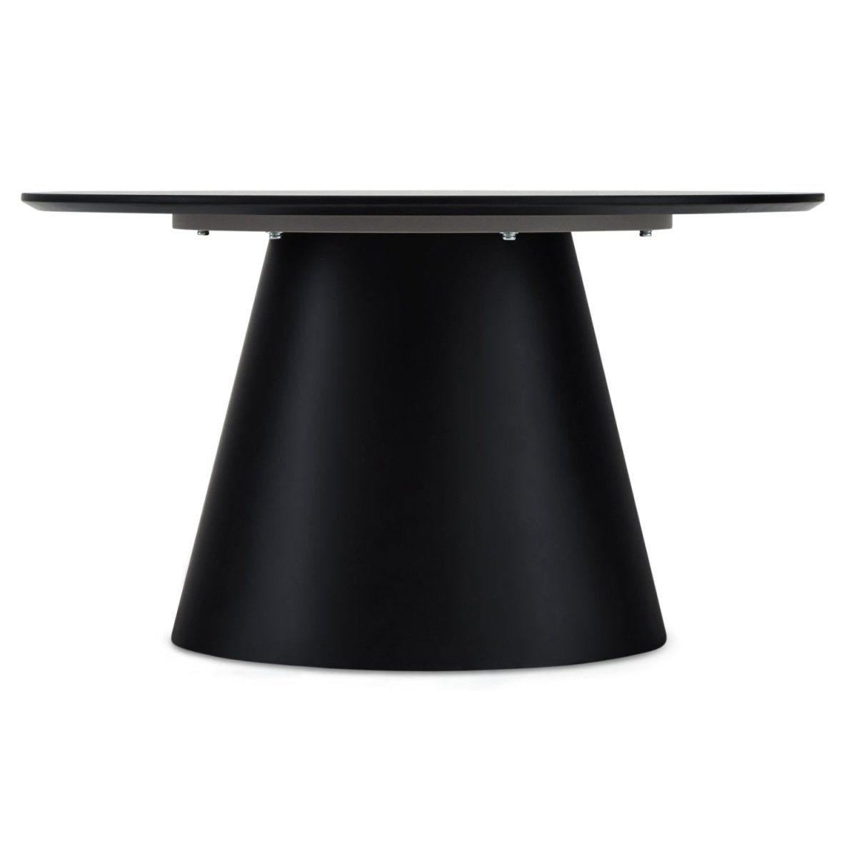 Couchtisch Rund ø80 cm - Marmoroptik Hellgrau
