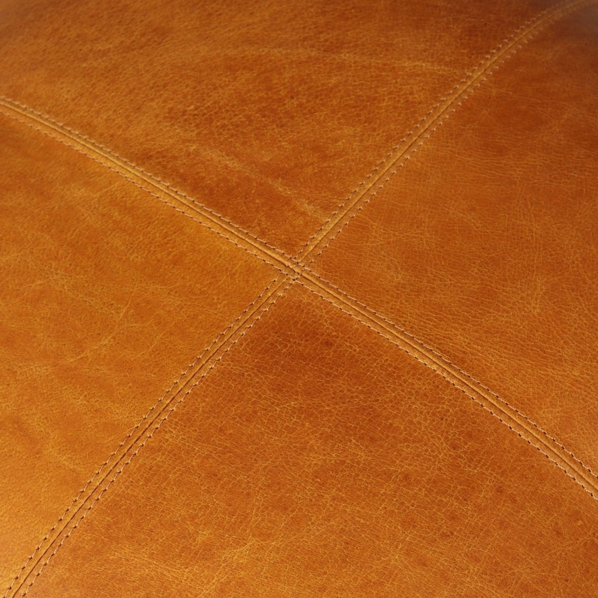 Tenna Pouf 50x50x45 cm - Cognacbraun