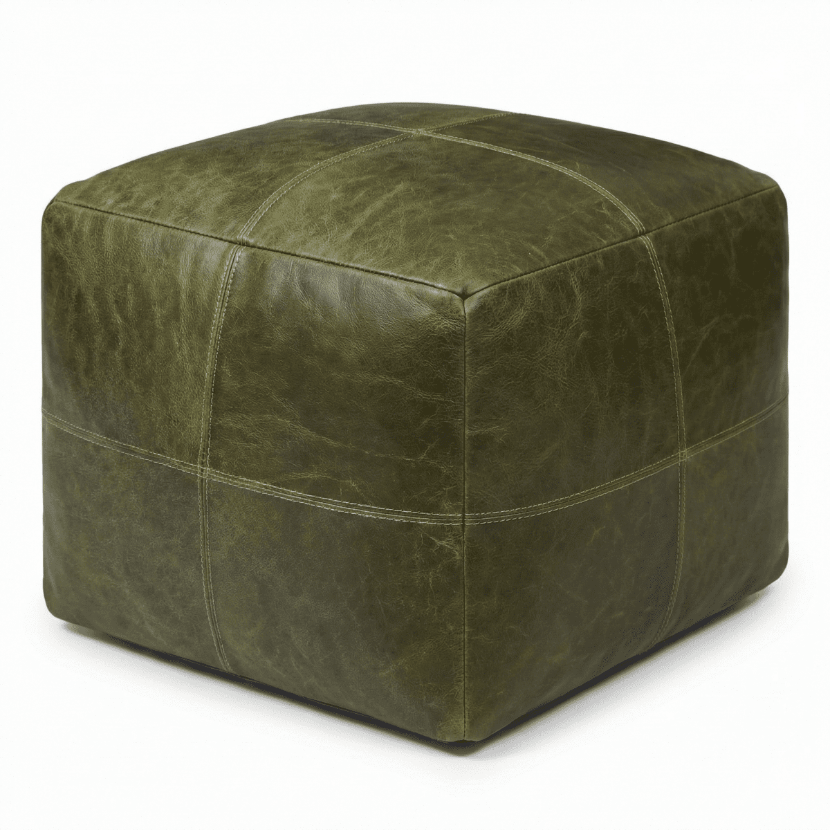 Tenna Pouf 50x50x45 cm - Olivgrün