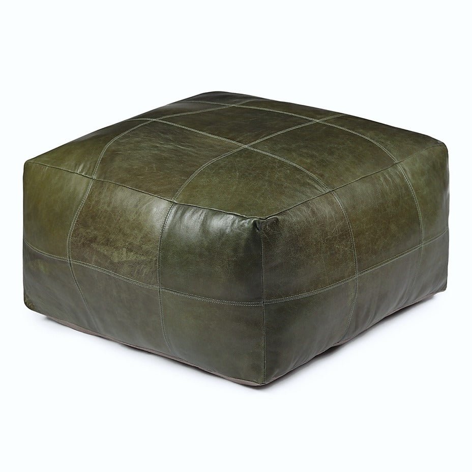 Tenna Pouf 60x60x45 cm - Olivgrün