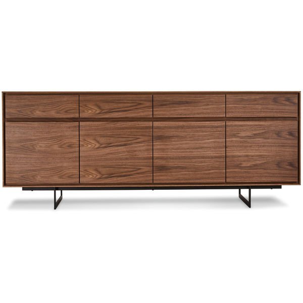 Sideboard mit 4 Türen - 205 cm breit - Amerikanische Walnuss