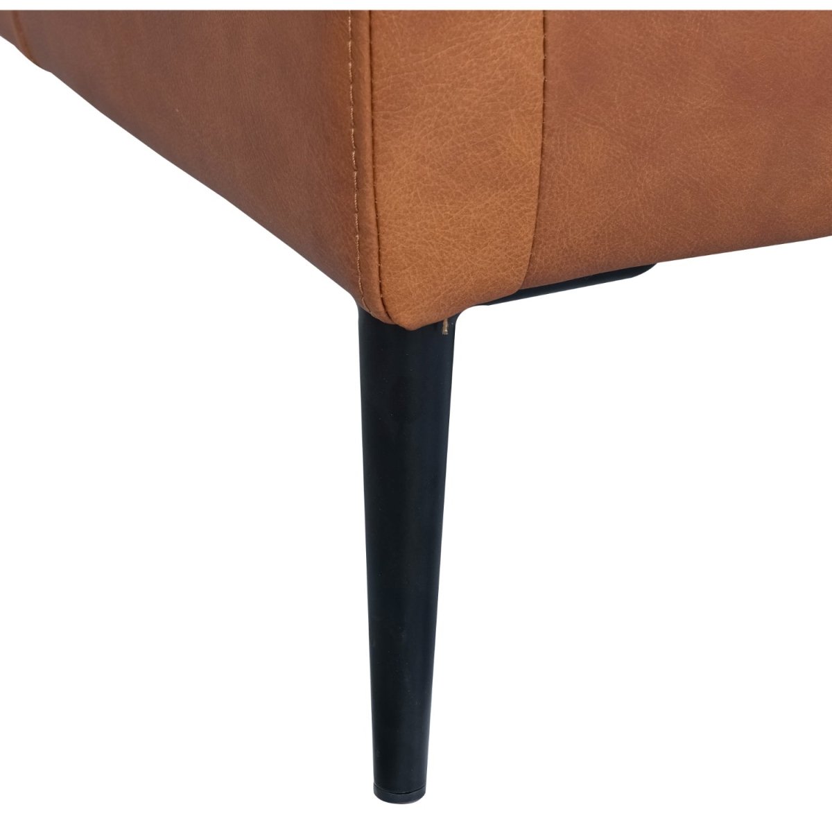 3-Sitzer Ledersofa - Echtleder Cognac Braun