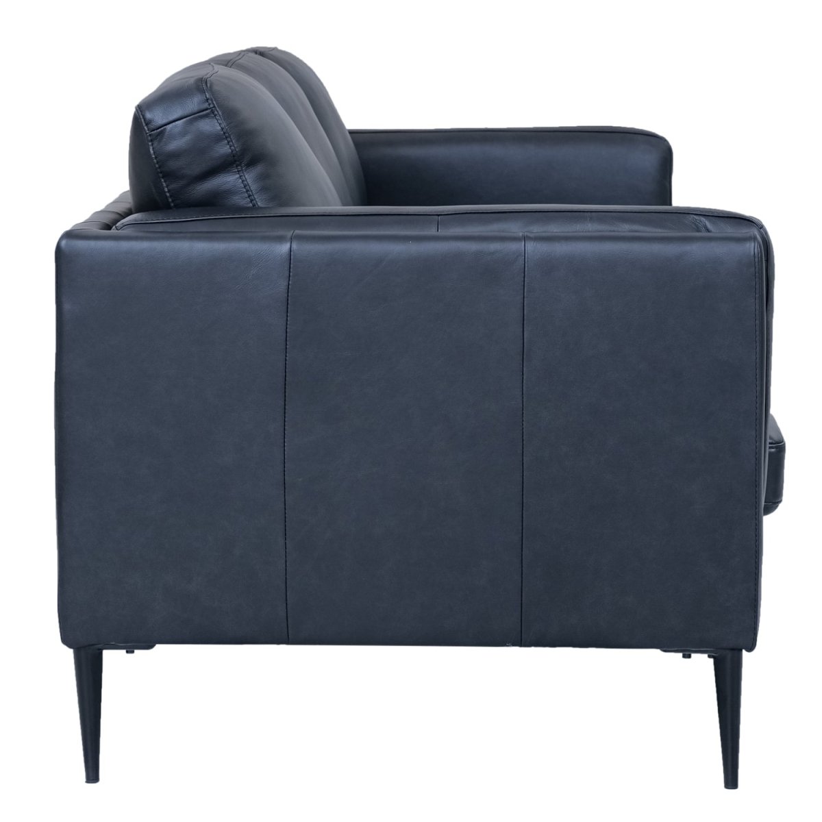 3-Sitzer Ledersofa - Echtleder Schwarz